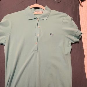 EUC southern tide aqua polo. Size small